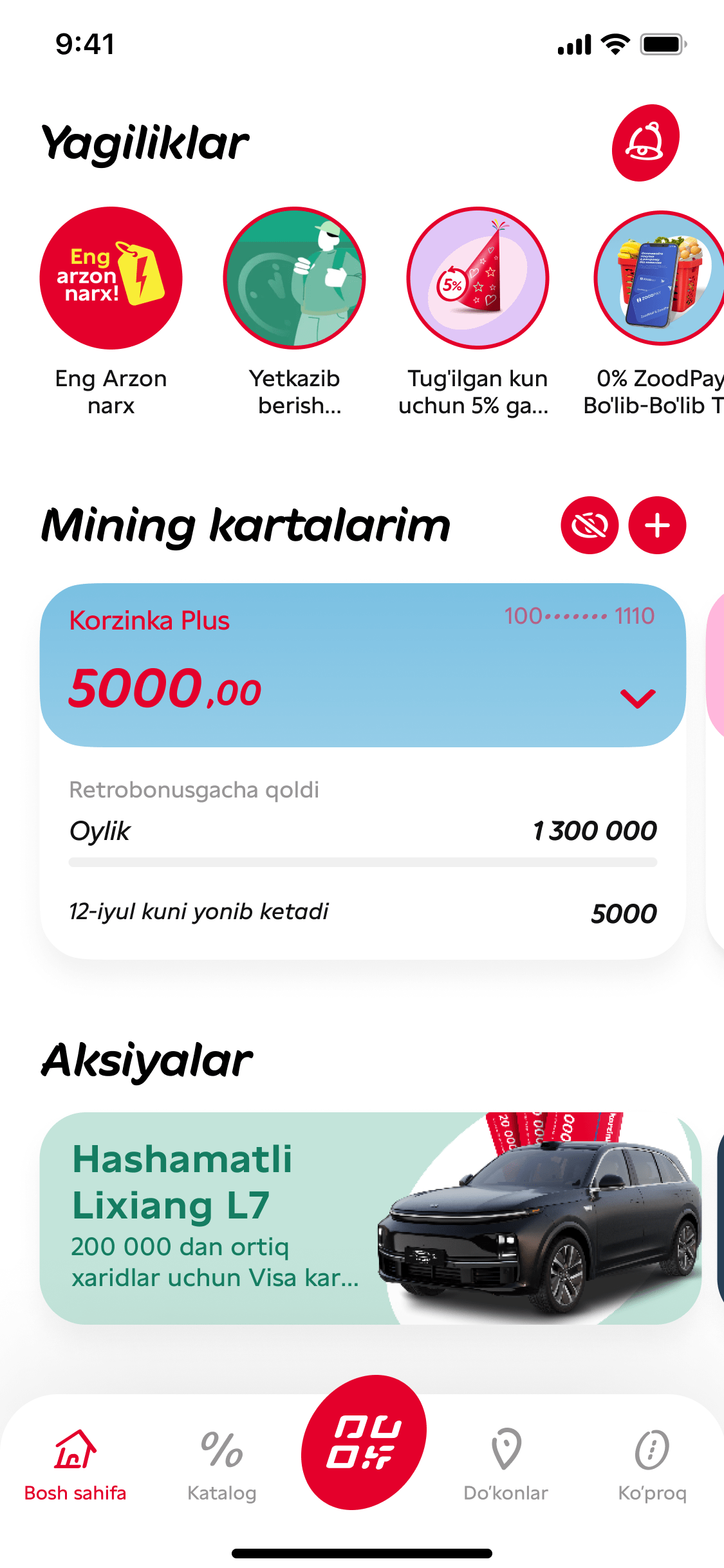 Xaridlar odatdagidan unumli!